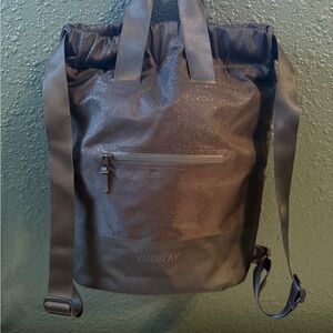 Vooray Black Foil Water-Resistant Backpack